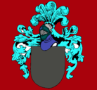 Dibujo Escudo de armas y casco pintado por chuny