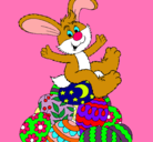 Dibujo Conejo de Pascua pintado por yenhy