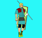 Dibujo Soldado romano pintado por Aday2