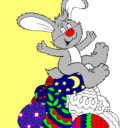 Dibujo Conejo de Pascua pintado por josejesus