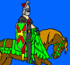Dibujo Caballero a caballo pintado por genesis