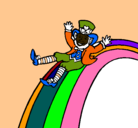 Dibujo Duende en el arco iris pintado por dulci