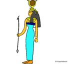 Dibujo Hathor pintado por Diego