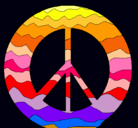 Dibujo Símbolo de la paz pintado por inesmolto