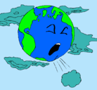 Dibujo Tierra enferma pintado por Luly