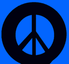Dibujo Símbolo de la paz pintado por paz
