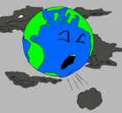Dibujo Tierra enferma pintado por roon