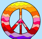 Dibujo Símbolo de la paz pintado por andreea