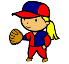 Dibujo Jugadora de béisbol pintado por Wilder