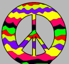 Dibujo Símbolo de la paz pintado por ernie