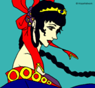 Dibujo Princesa china pintado por Maya