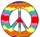 Dibujo Símbolo de la paz pintado por jakelin