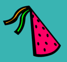 Dibujo Sombrero de cumpleaños pintado por waleska