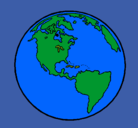 Dibujo Planeta Tierra pintado por astridD