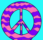 Dibujo Símbolo de la paz pintado por jazmin