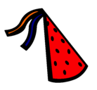 Dibujo Sombrero de cumpleaños pintado por isis