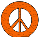 Dibujo Símbolo de la paz pintado por CHARI