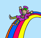 Dibujo Duende en el arco iris pintado por edy