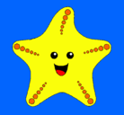 Dibujo Estrella de mar pintado por alisonydalgo