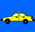 Dibujo Taxi pintado por pedos