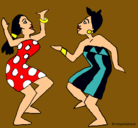 Dibujo Mujeres bailando pintado por annalorena