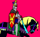 Dibujo Caballero a caballo pintado por anamariavecino
