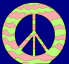 Dibujo Símbolo de la paz pintado por .irene.