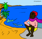 Dibujo Madagascar pintado por crisis