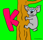 Dibujo Koala pintado por karla