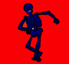 Dibujo Esqueleto contento pintado por josejesus