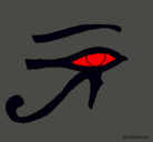 Dibujo Ojo Horus pintado por migeisi