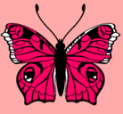 Dibujo Mariposa  pintado por nely