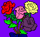 Dibujo Ramo de rosas pintado por LUPEMM
