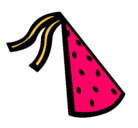 Dibujo Sombrero de cumpleaños pintado por melinavalle