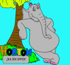 Dibujo Horton pintado por javiyjessi
