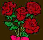 Dibujo Ramo de rosas pintado por deniseayelendelacruz