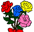 Dibujo Ramo de rosas pintado por yeimy