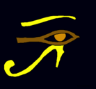 Dibujo Ojo Horus pintado por chida_mala