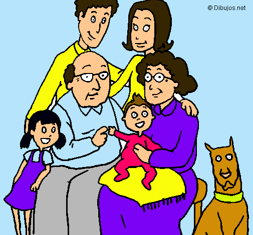 Dibujos de familia de 5 - Imagui