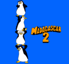 Dibujo Madagascar 2 Pingüinos pintado por rafael
