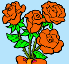 Dibujo Ramo de rosas pintado por bellaannerys