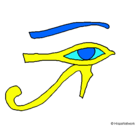 Dibujo Ojo Horus pintado por nehuensk8