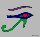 Dibujo Ojo Horus pintado por ANALINA