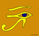Dibujo Ojo Horus pintado por GUAY