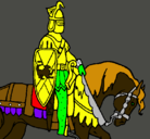 Dibujo Caballero a caballo pintado por niico0liita
