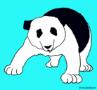 Dibujo Oso panda pintado por agne