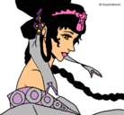 Dibujo Princesa china pintado por chio