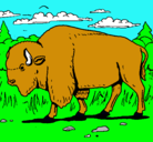 Dibujo Búfalo  pintado por brandon