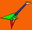 Dibujo Guitarra eléctrica II pintado por david