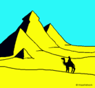 Dibujo Paisaje con pirámides pintado por sarahluz